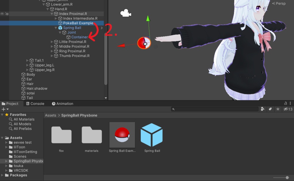Spring Ball - Physbone - Quest Compatible