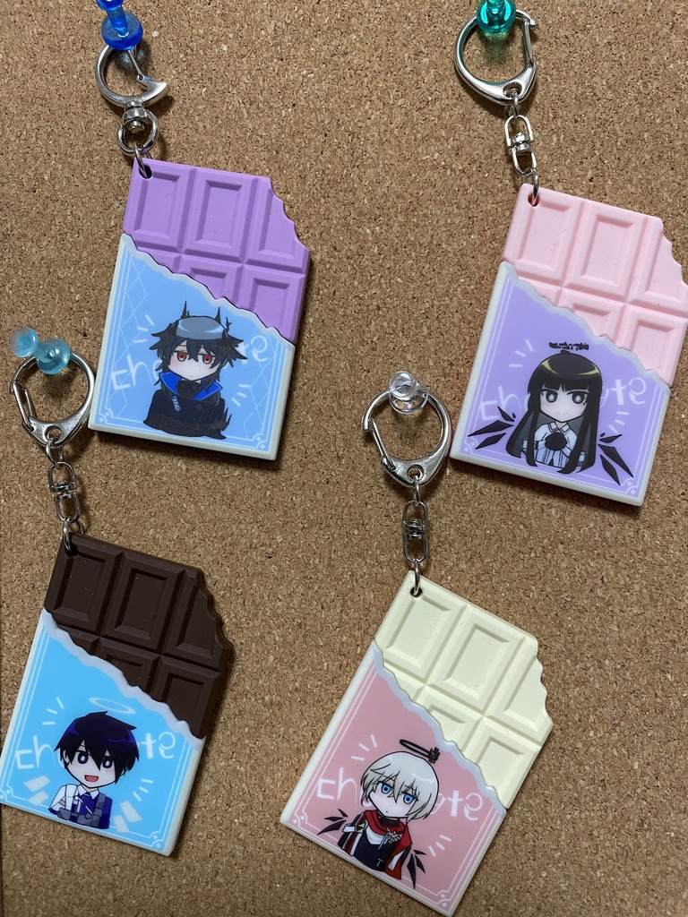 明日方舟板チョコラバーキーホルダー