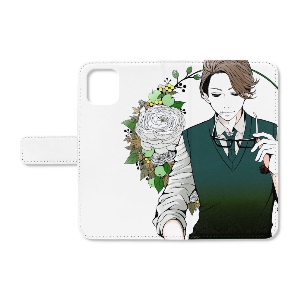 ラナンキュラスと青りんご