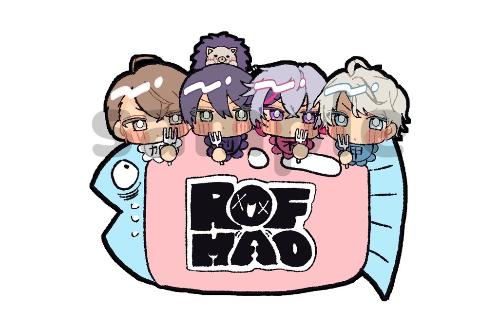 ROF-MAO  ハム魚ステッカー
