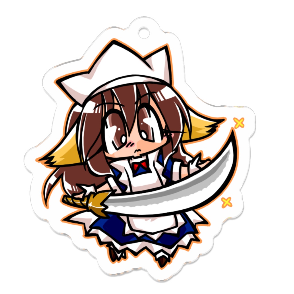 武闘派メイドさんアクリルキーホルダー(2024.冬)