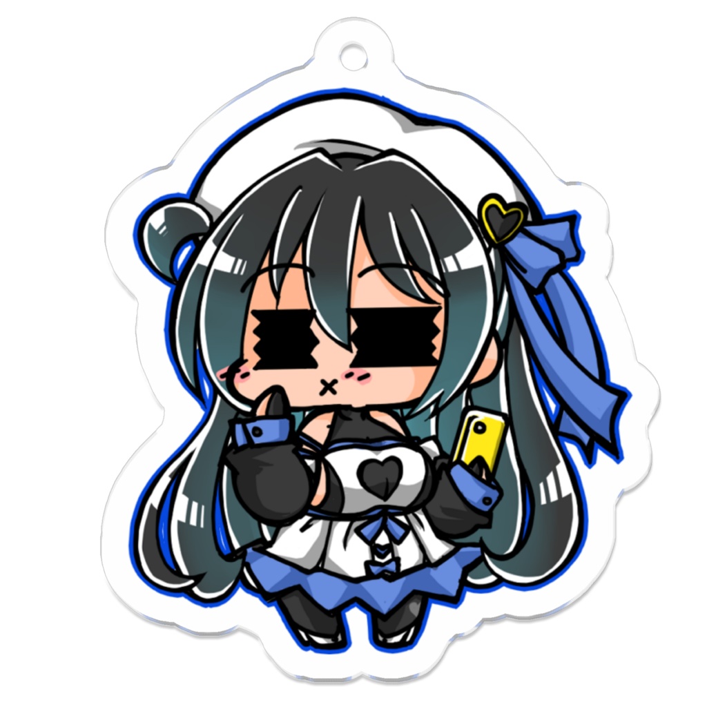 【非公式】ブラックハートちゃんアクリルキーホルダー