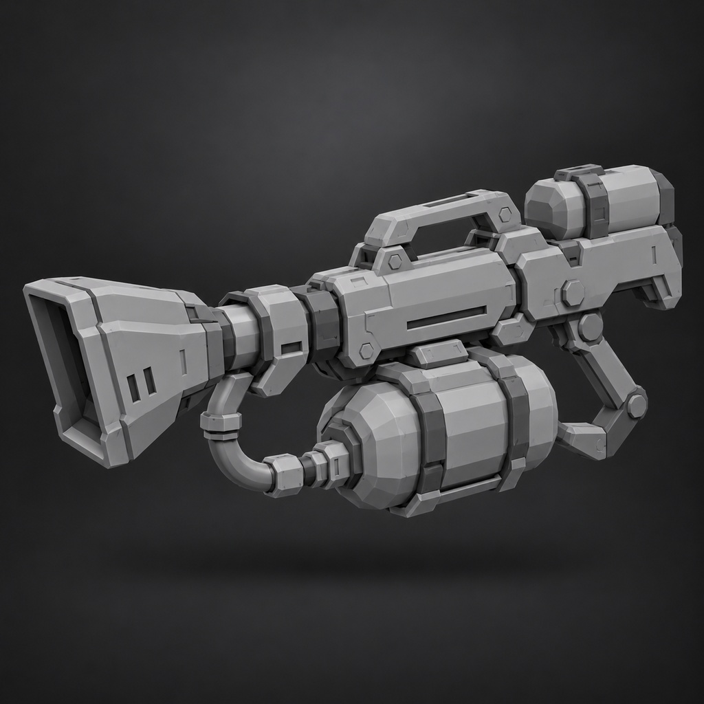 ３Dモデル_メカ用武器10個パック