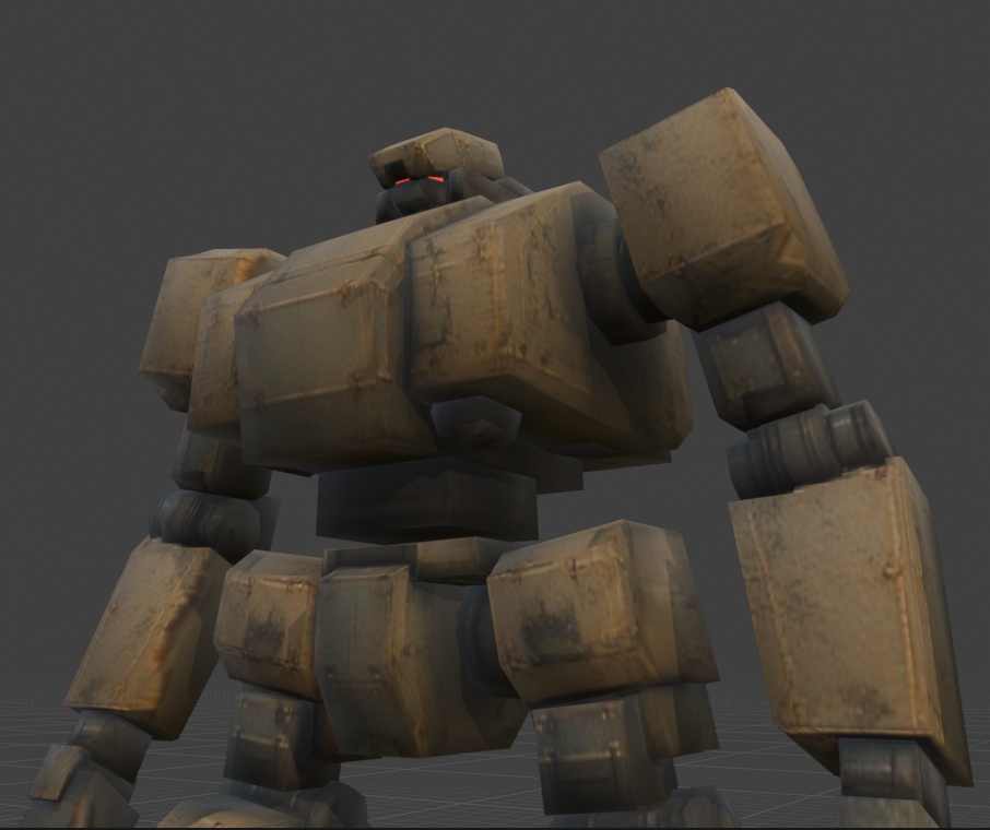 3Dモデル_メカ_トライアイ