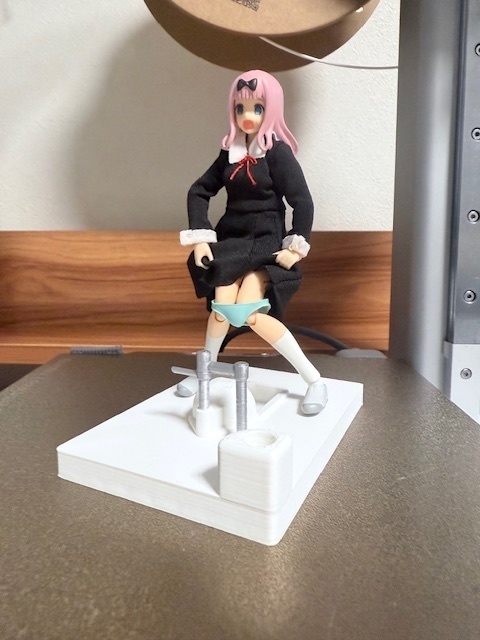 【新モデル】 1/12スケール 女子トイレ 和式トイレ Figma 3Dプリンター造形品