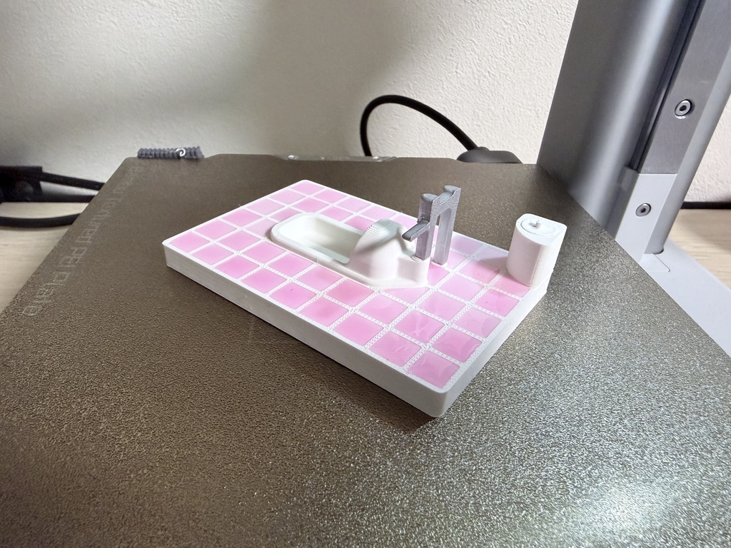 【新モデル】 1/12スケール 女子トイレ 和式トイレ Figma 3Dプリンター造形品