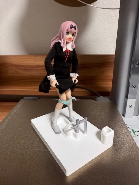 【新モデル】 1/12スケール 女子トイレ 和式トイレ Figma 3Dプリンター造形品