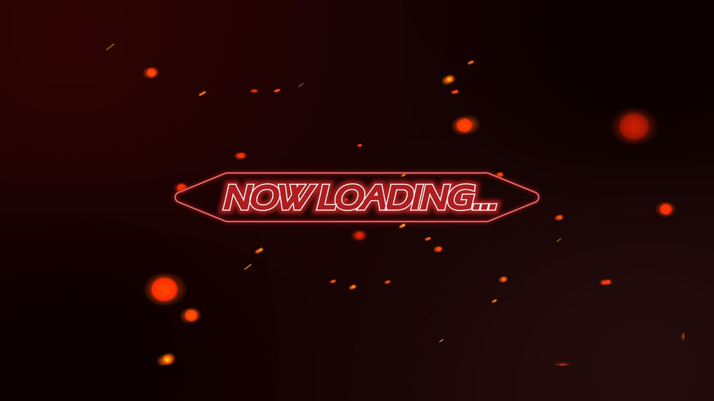 【配信待機画面】【動画素材】NOW LOADING…