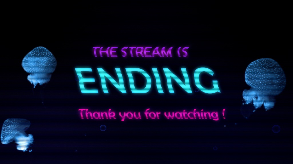 【配信画面】海中ホロくらげ【Starting&Ending】