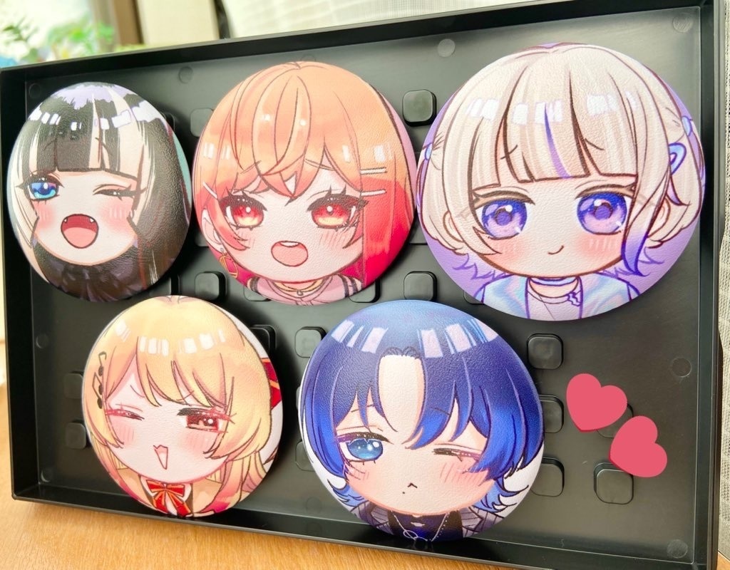 【非公式】ReGLOSSのぷにぷに〜!缶バッジ(全5種)