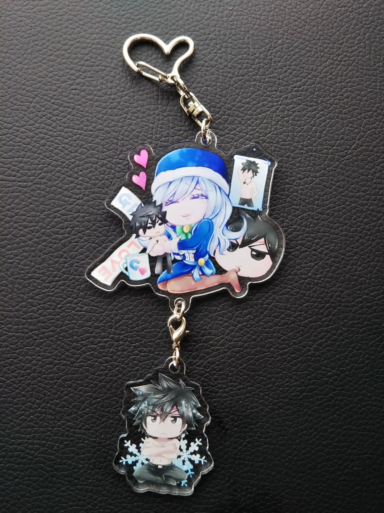 ジュビア&グレイ 連結アクリルキーホルダー