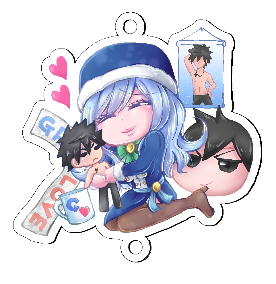 ジュビア&グレイ 連結アクリルキーホルダー