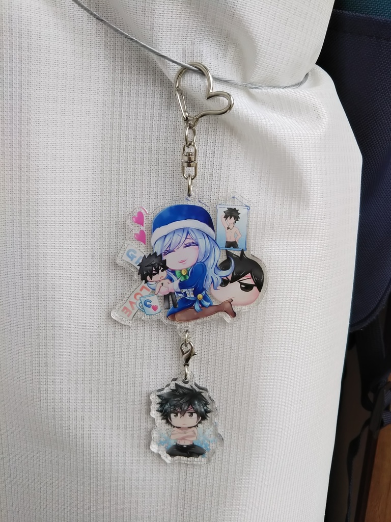 ジュビア&グレイ 連結アクリルキーホルダー