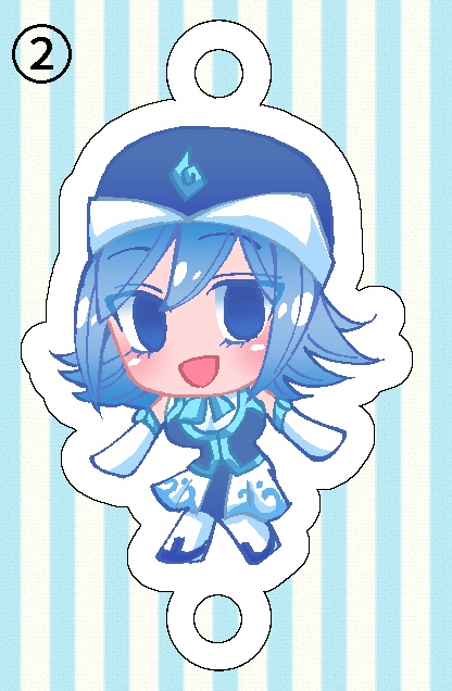 ジュビア連結アクリルキーホルダー