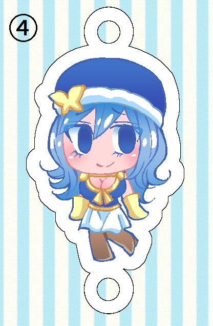 ジュビア連結アクリルキーホルダー