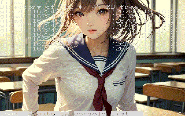 MZ-2500 256色画像詰め合わせ「女性キャラクタ」（FD24枚、画像216枚）
