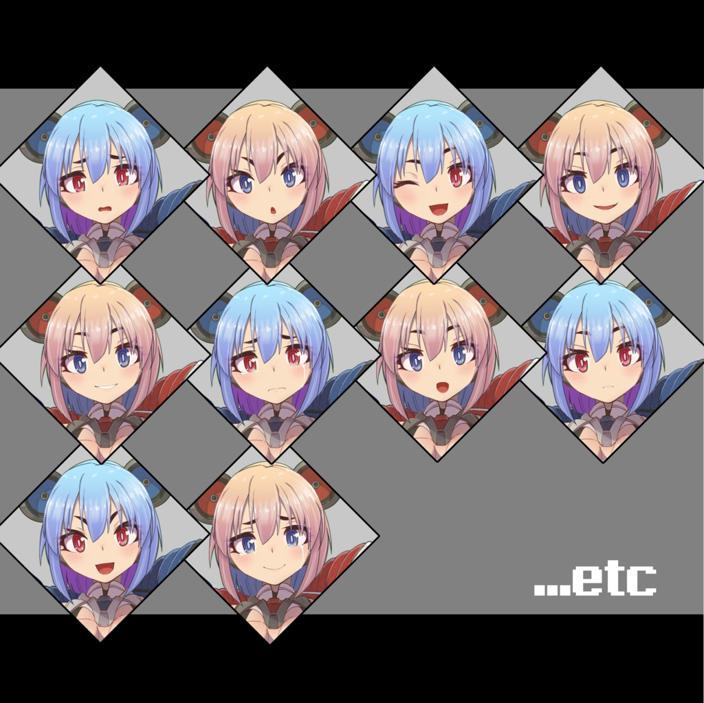 【計152枚】サイバーパンクちゃん【カラー2色・上着差分】