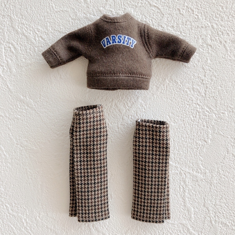 【ob11】チェックのスラックスのセット