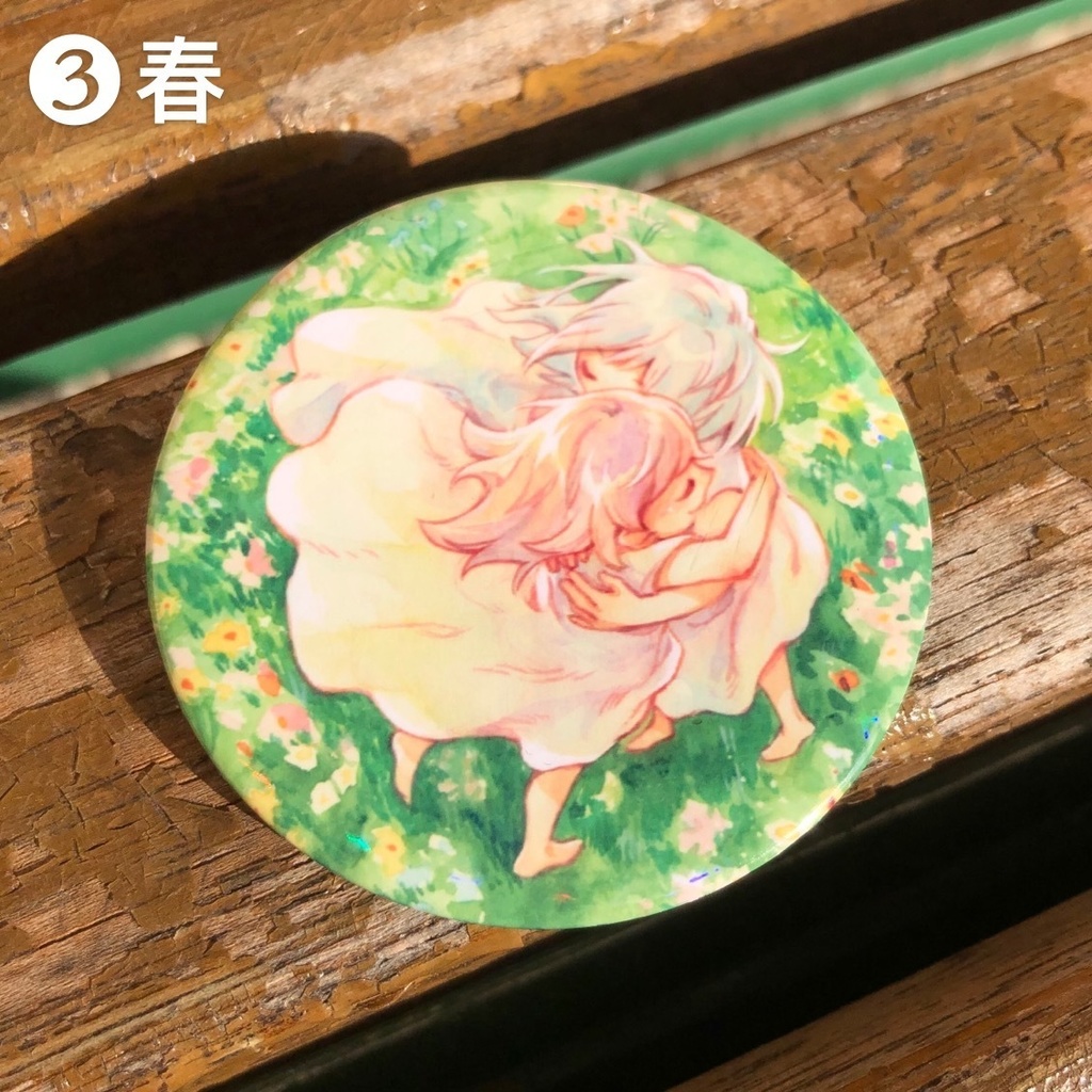 オリジナル缶バッジ キラキラ