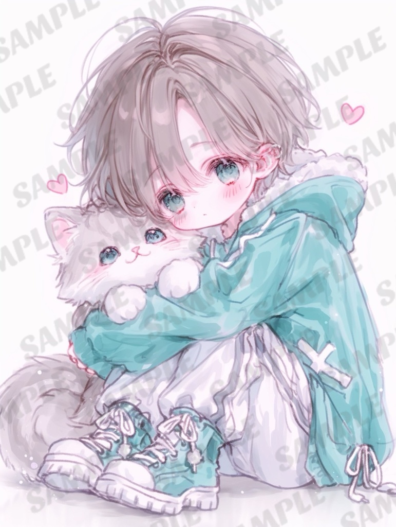🍀猫/男の子【2枚セット】