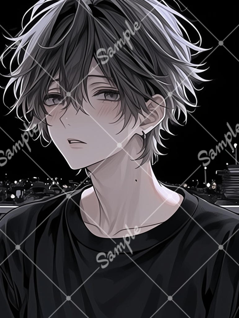 《2枚セット》男の子アイコン【SNS用のアイコンにおすすめ】