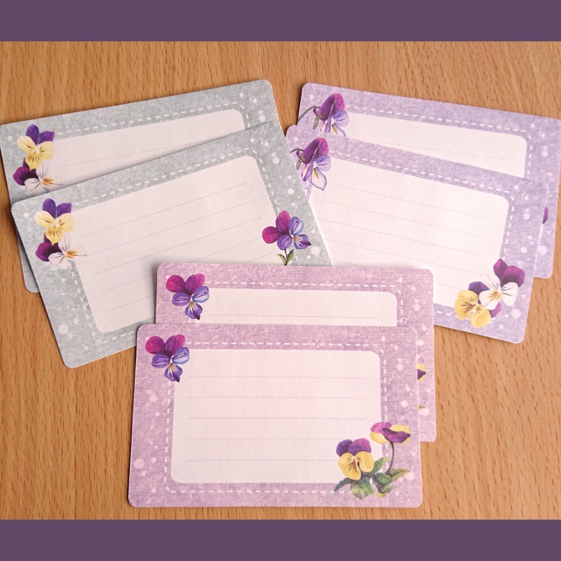 ビオラのミニびんせん