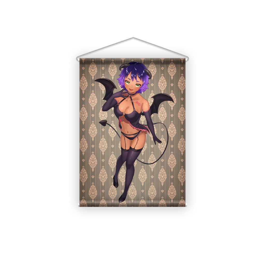 【ハロウィン仕様】作業進タペストリーver.サキュバス