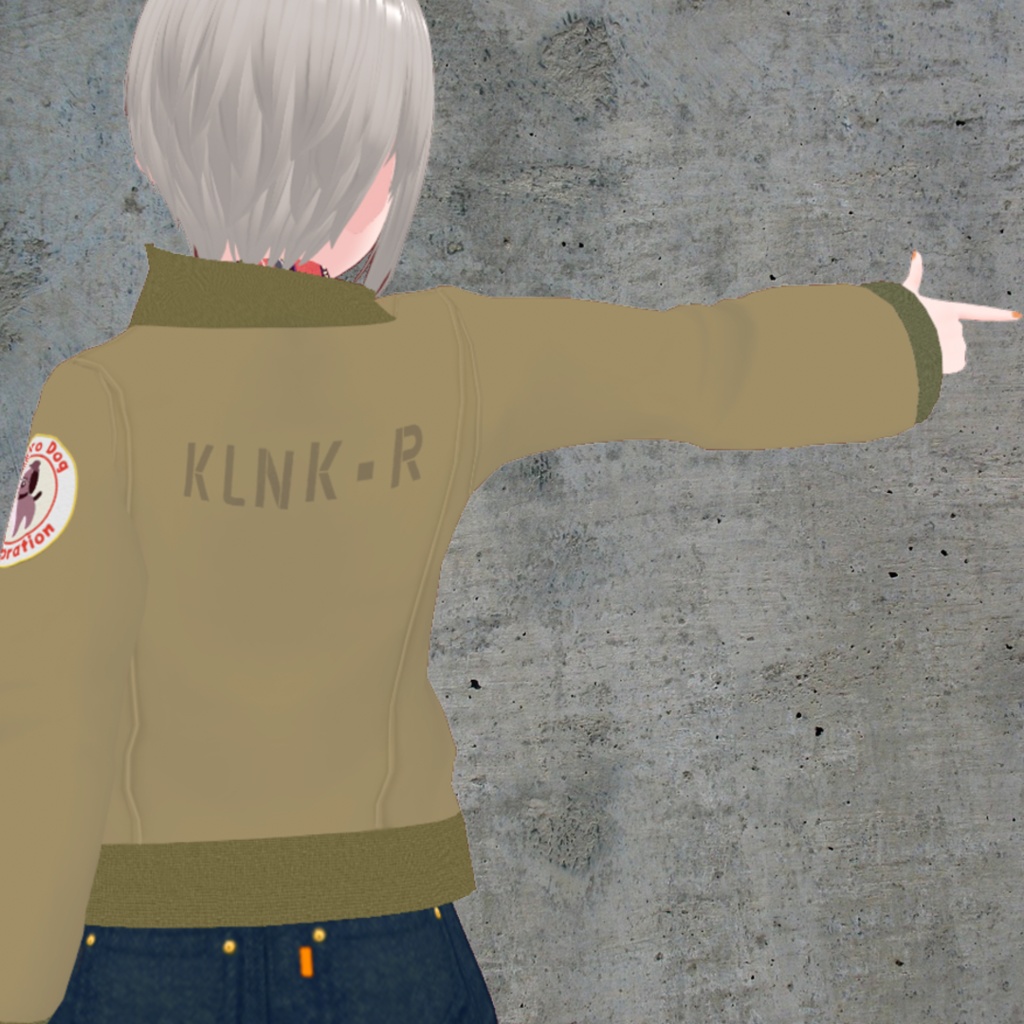 【無料/ Vroid】タンカースジャケット コーデセット(カリンカレトロ・ミリタリースペシャル1)