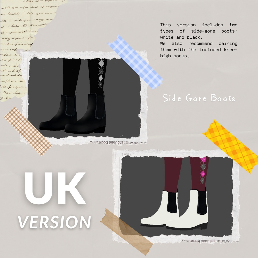 【無料あり/Vroid】M51type フィッシュテールパーカーコーデセット UK ver. / US ver.