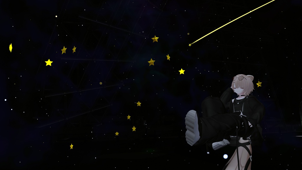 【無料キャンペーン】星空のドームに変化するヘイロー AngelStar Halo【MA対応 / AudioLink・PhysBoneギミック / シェーダー】