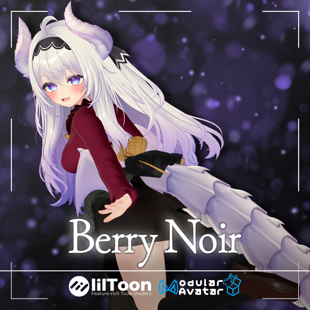 【複数アバター対応衣装】BerryNoir【MA対応・設定済み】