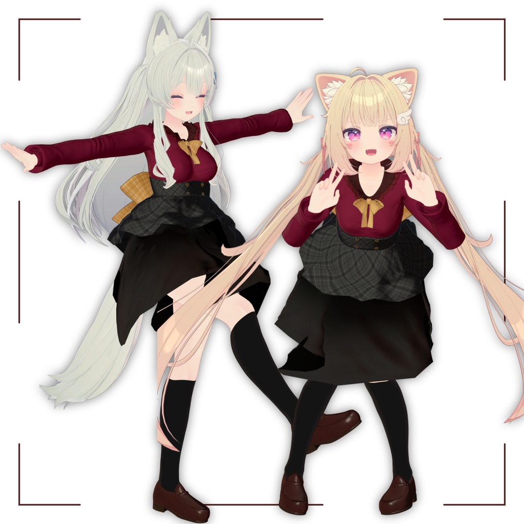 【複数アバター対応衣装】BerryNoir【MA対応・設定済み】