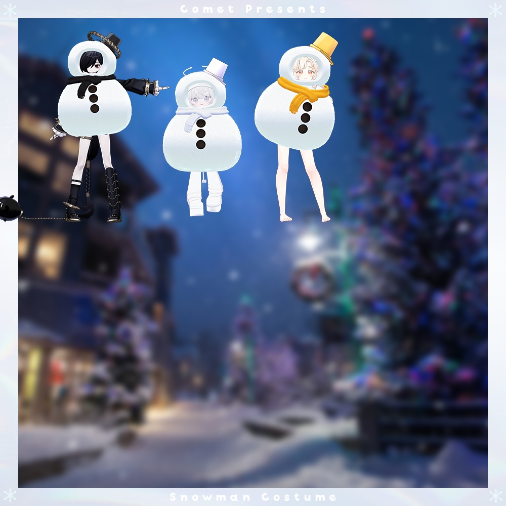 ゆきだるまのきぐるみ⛄【雪パーティクル&雪合戦ギミック付き】