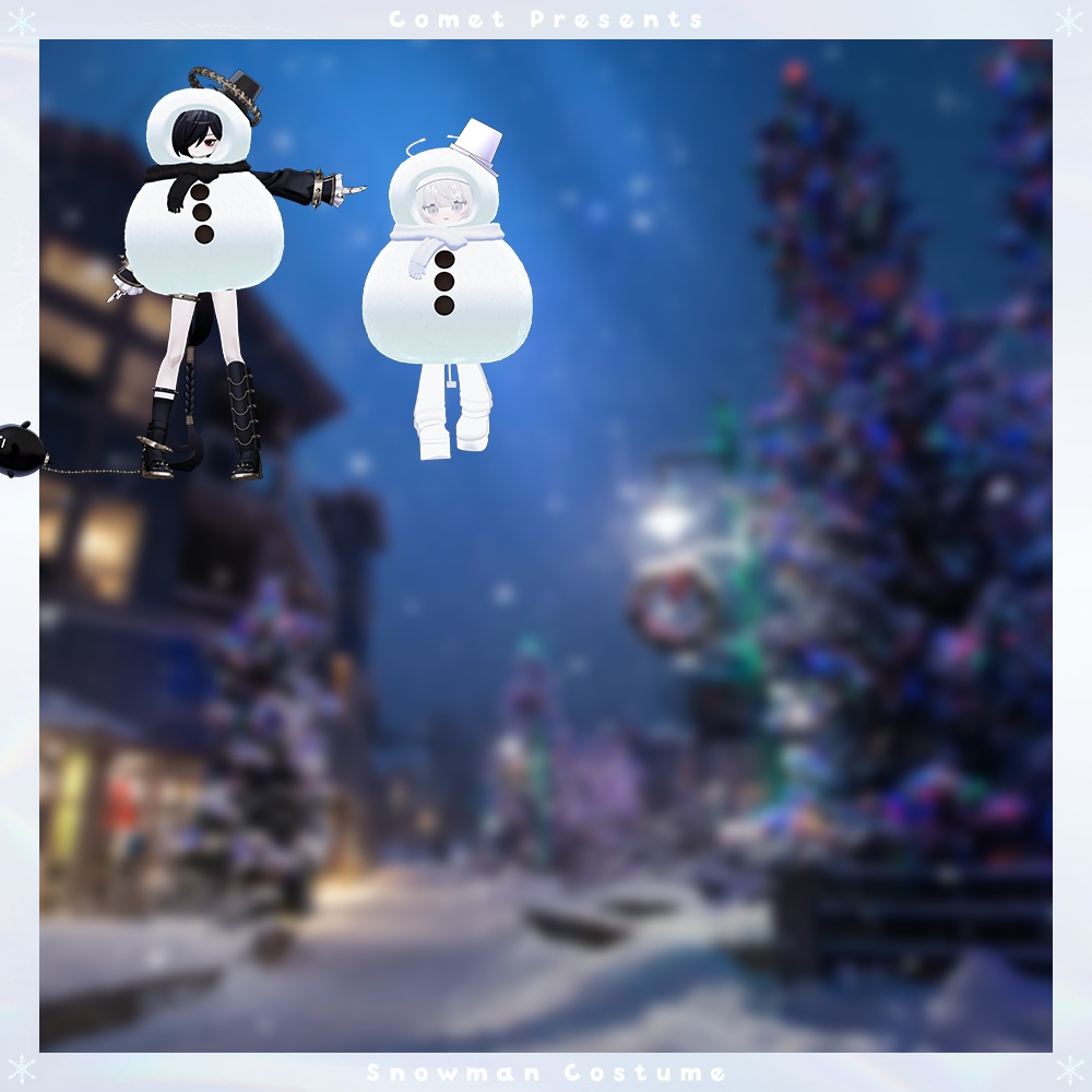 ゆきだるまのきぐるみ⛄【雪パーティクル&雪合戦ギミック付き】