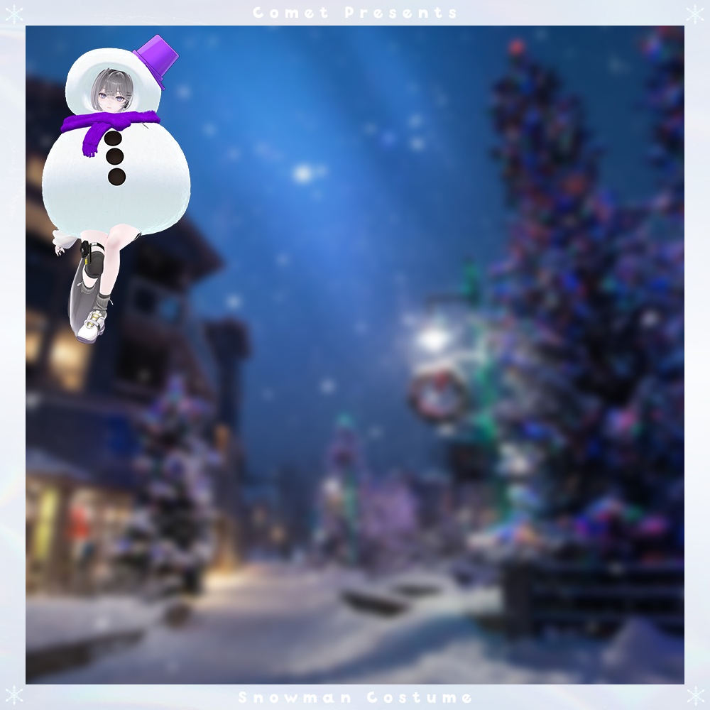 ゆきだるまのきぐるみ⛄【雪パーティクル&雪合戦ギミック付き】