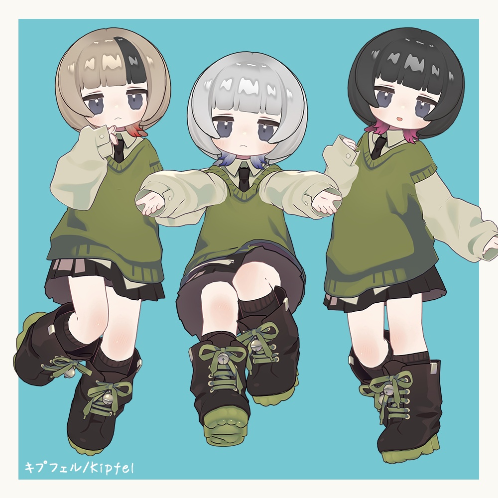 【髪型】ぱっつんうるふ【MA対応】【6avatar対応】