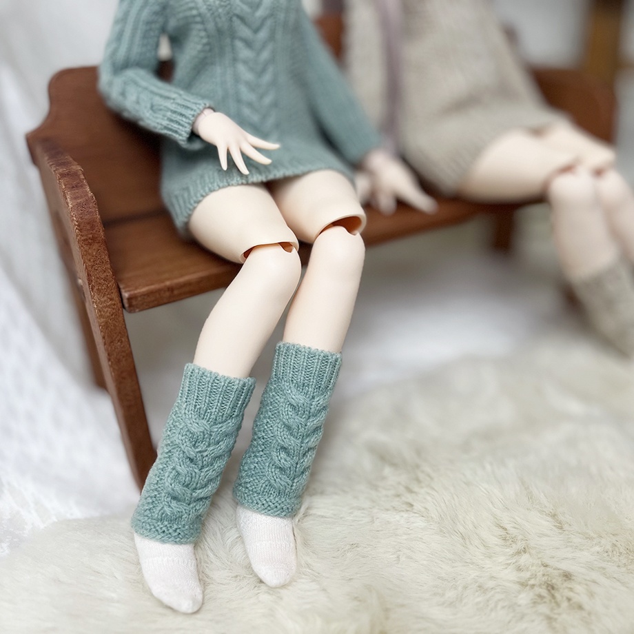 【予約商品】Cable knit dress【Mint】