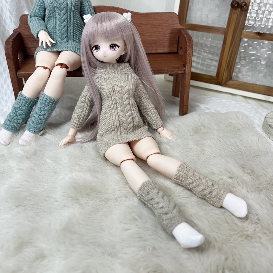 【予約商品】Cable knit dress【Beige】