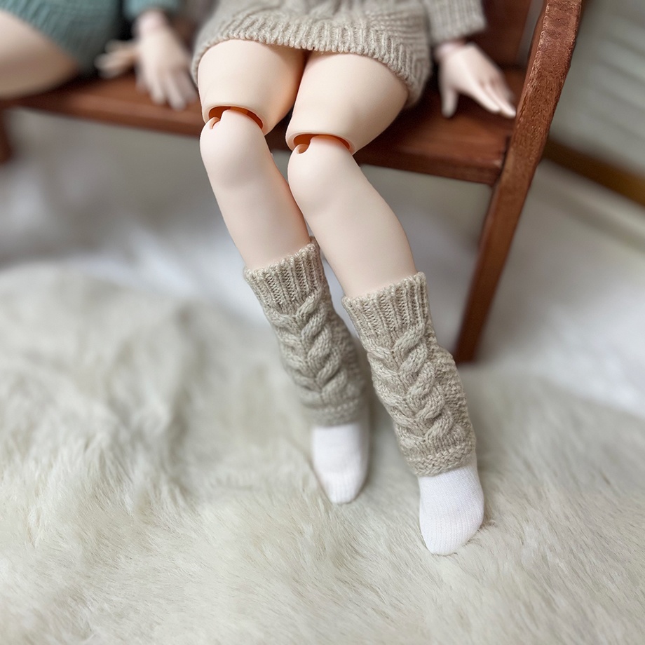 【予約商品】Cable knit dress【Beige】