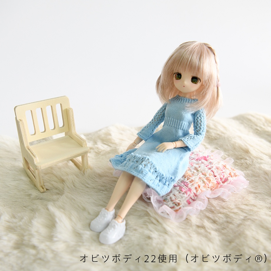 【即納】Lily cotton dress 【Blue】