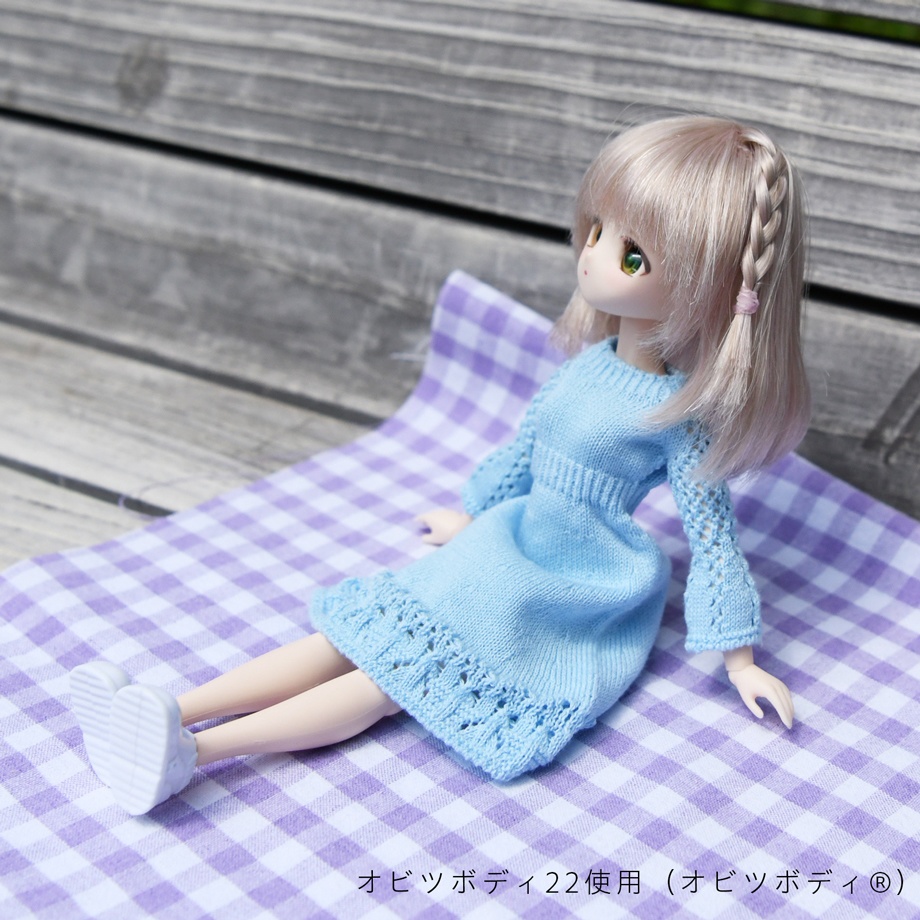 【予約商品】Lily cotton dress 【Blue】