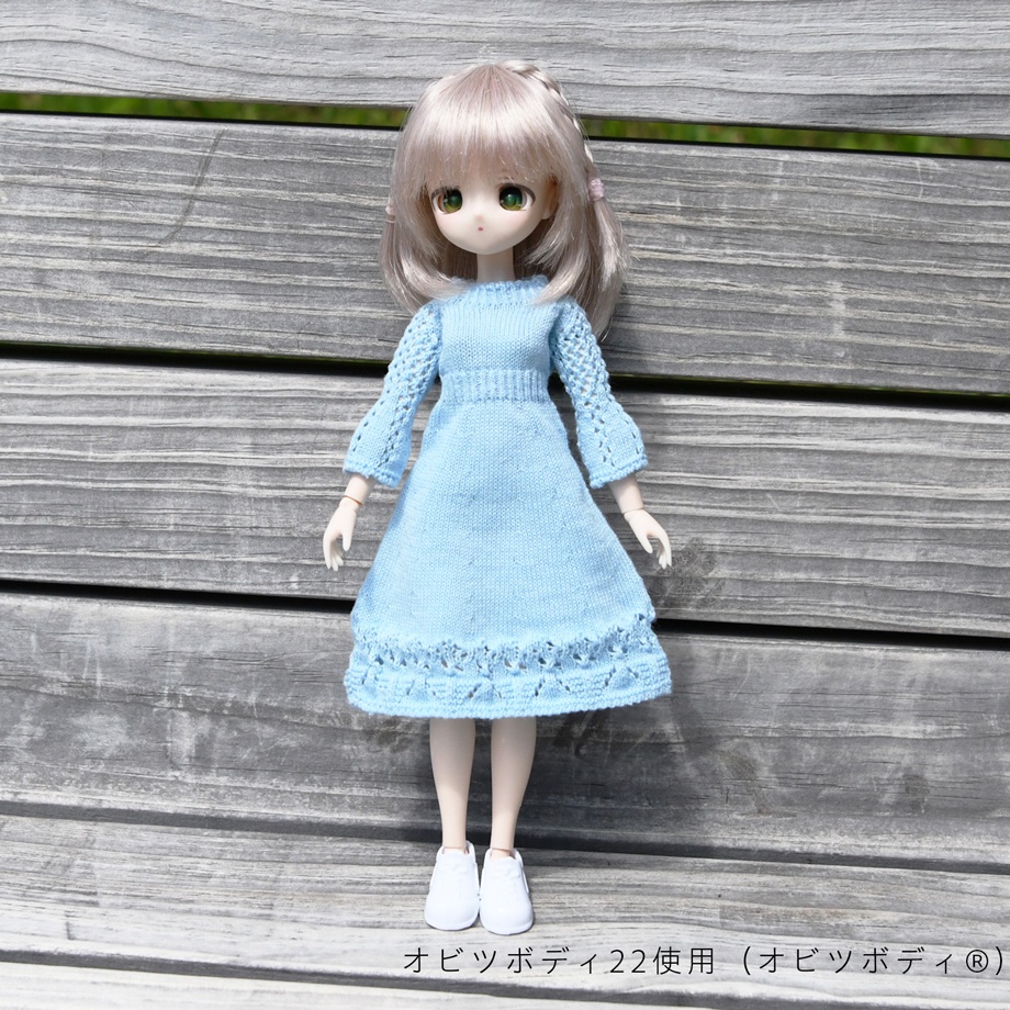 【即納】Lily cotton dress 【Blue】