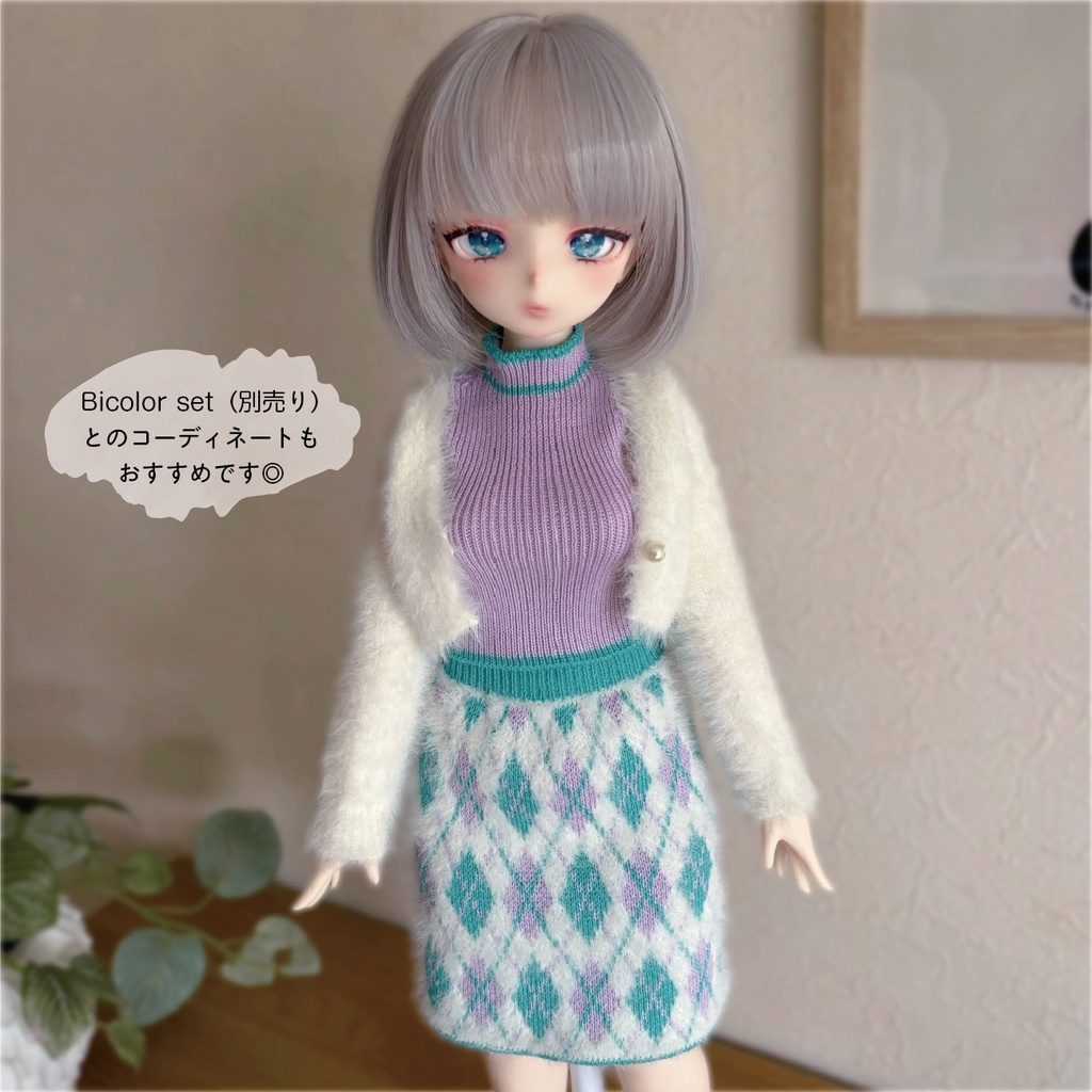 【即納】Argyle check Ensemble