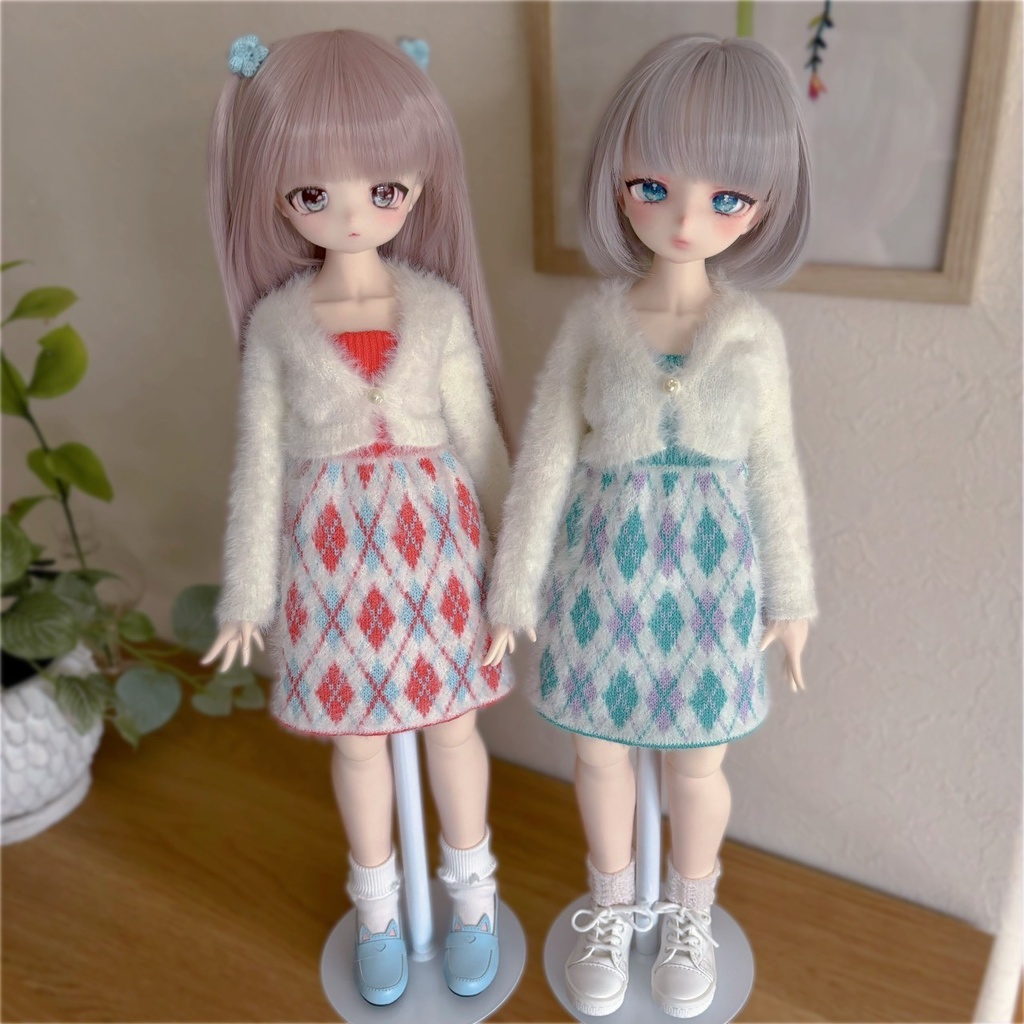 【即納】Argyle check Ensemble