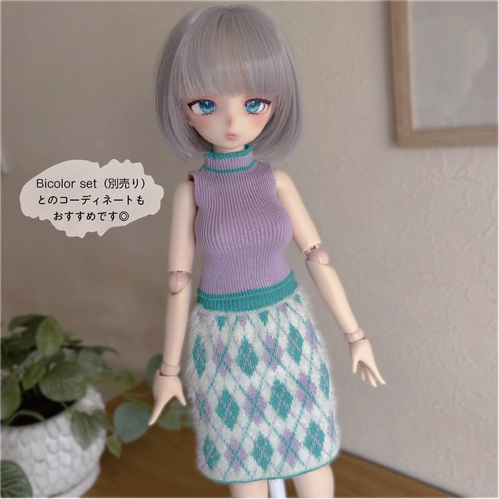 【即納】Argyle check Ensemble