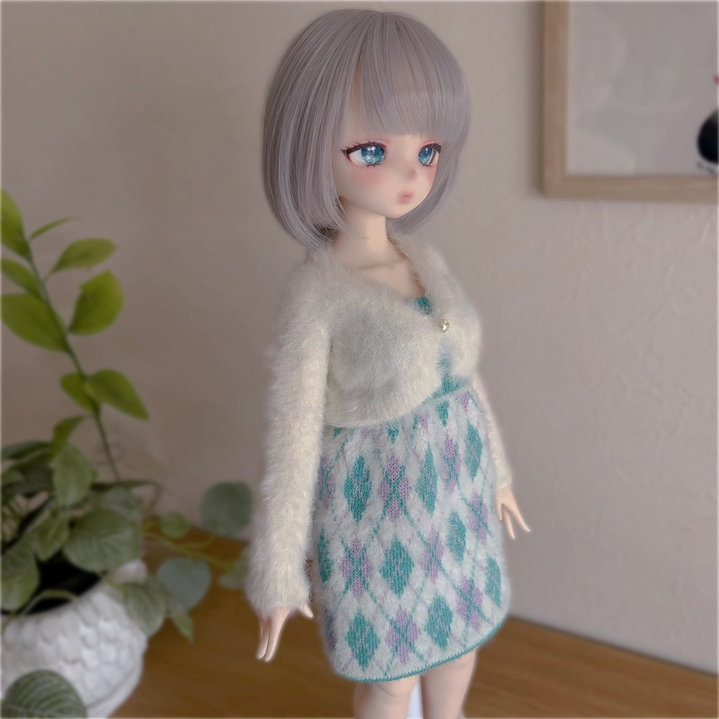 【即納】Argyle check Ensemble