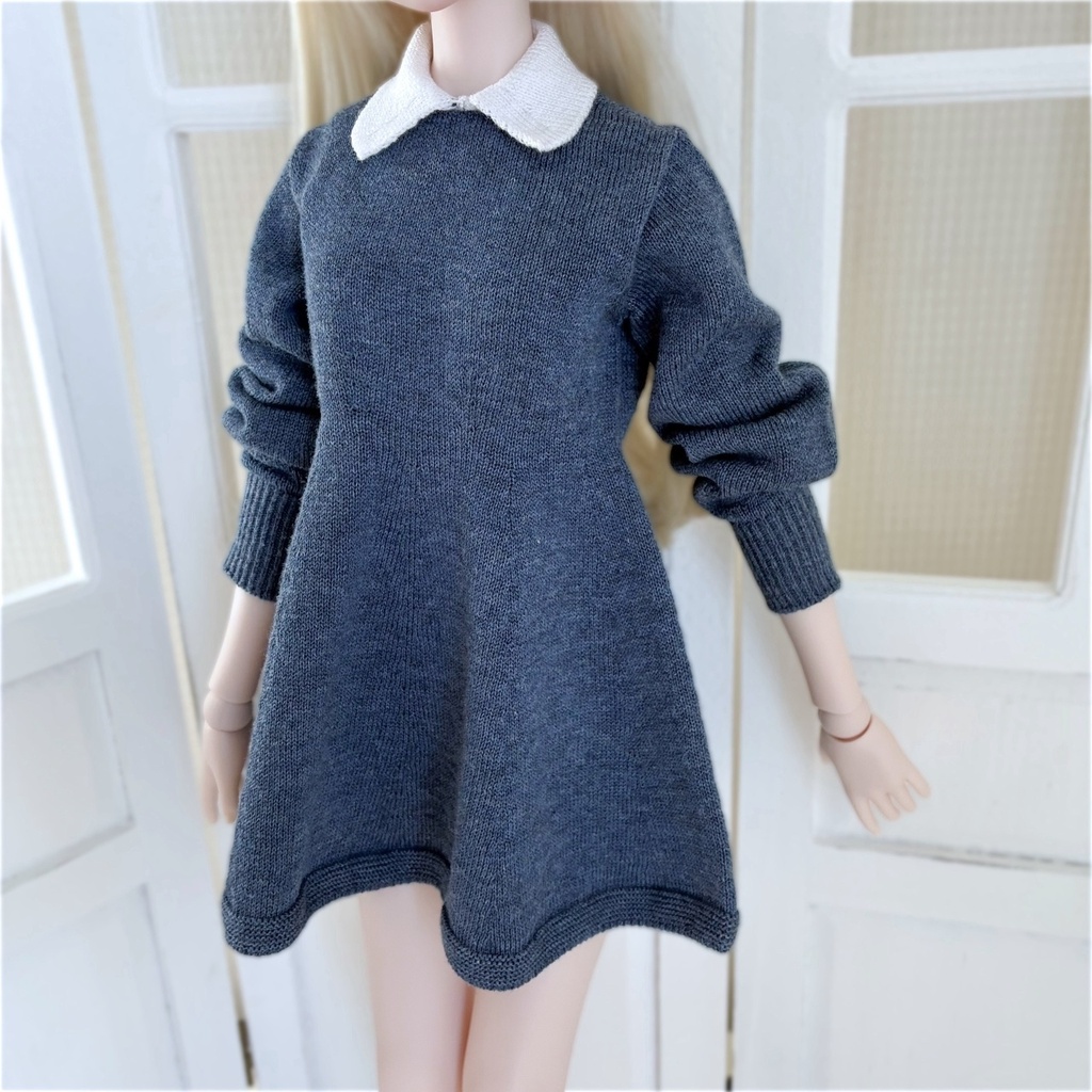 【予約商品】〔1/3size 〕White Collared Dress