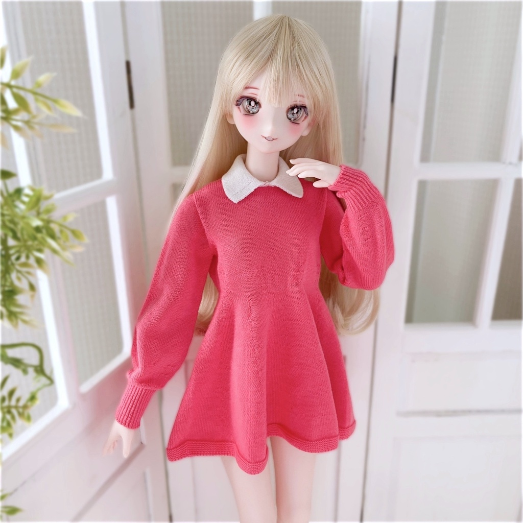 【予約商品】〔1/3size 〕White Collared Dress
