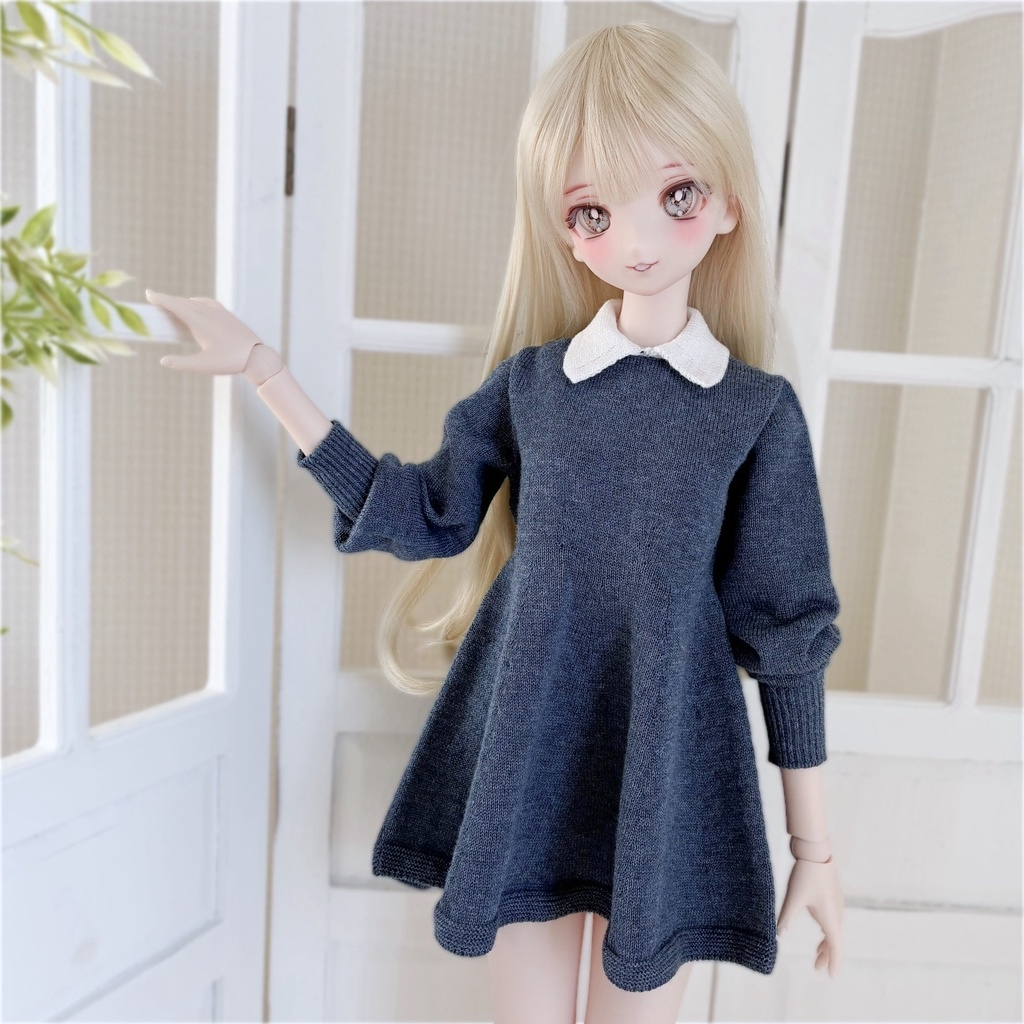 【予約商品】〔1/3size 〕White Collared Dress