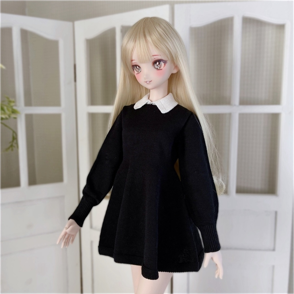【予約商品】〔1/3size 〕White Collared Dress